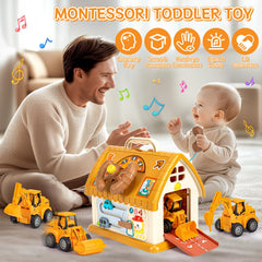SLTBEH pull-back excavator car glides for construction-themed pretend play.
