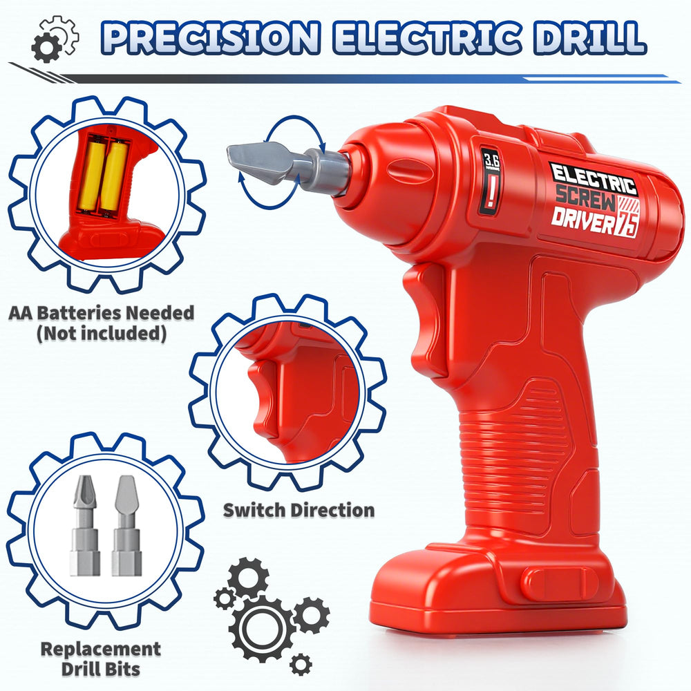 SLTBEH Tool set with screwdrivers and wrenches, supports fine motor skills during play.