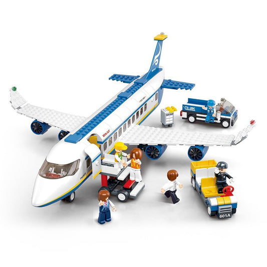 Sluban Airbus plane blocks – front view for imaginative building play.