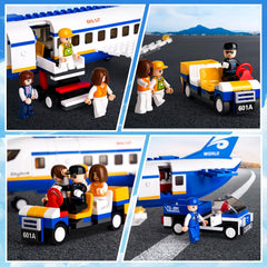 Sluban City Passenger Airplane exterior for imaginative play