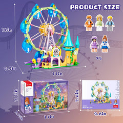 Sluban Ferris Wheel Cabin rotation enhances storytelling and engineering curiosity during playtime.