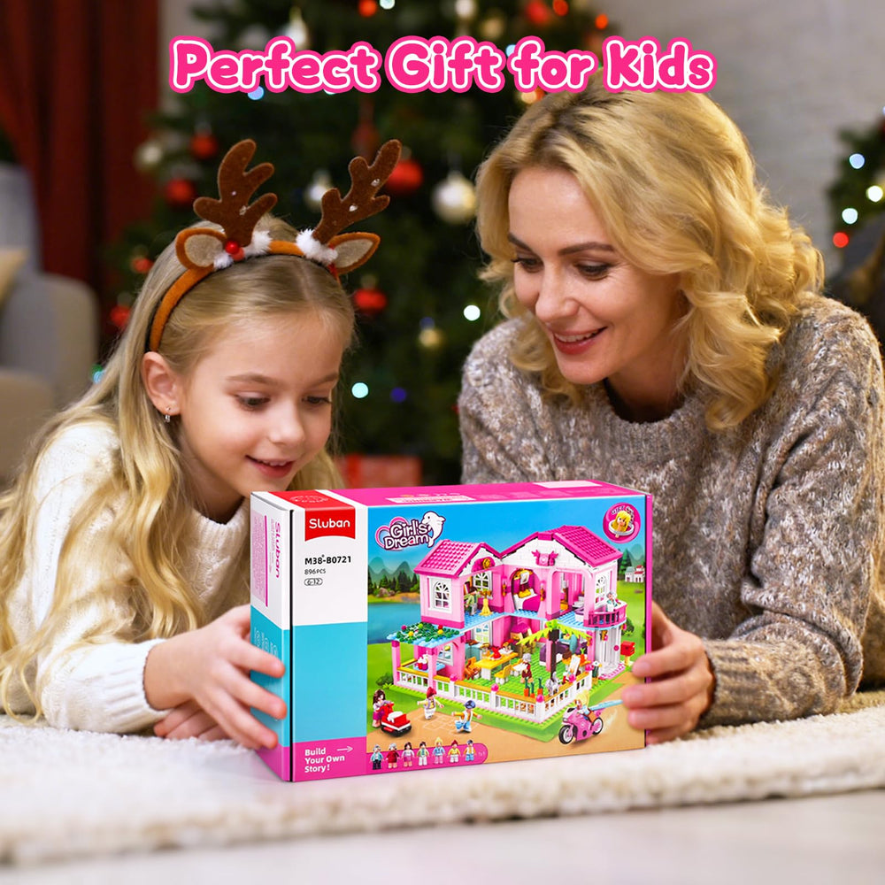 Sluban Garden Villa Friends instruction booklet guiding easy assembly and learning.