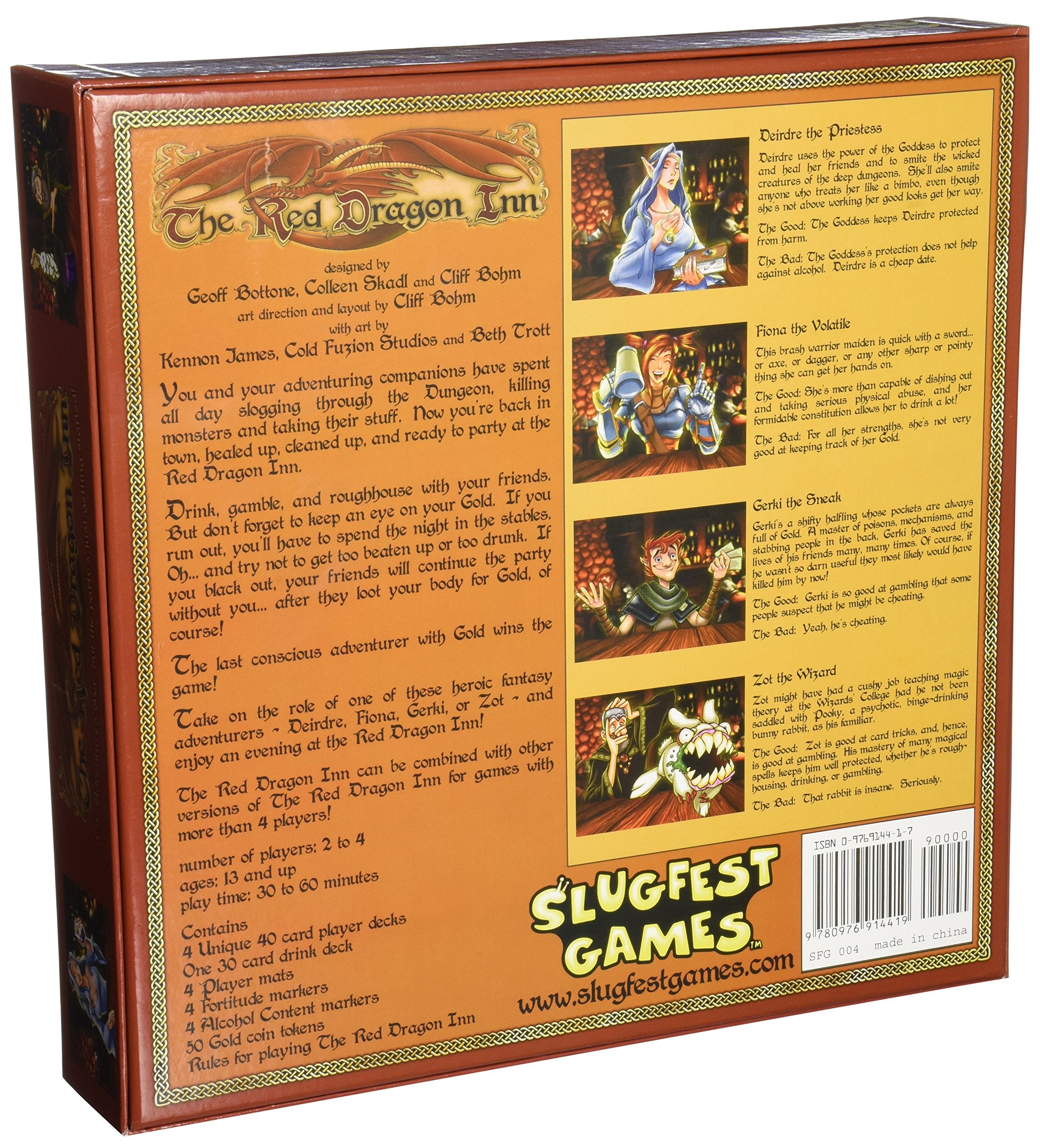 Slugfest Games Red Dragon Inn base game in play action with cheers