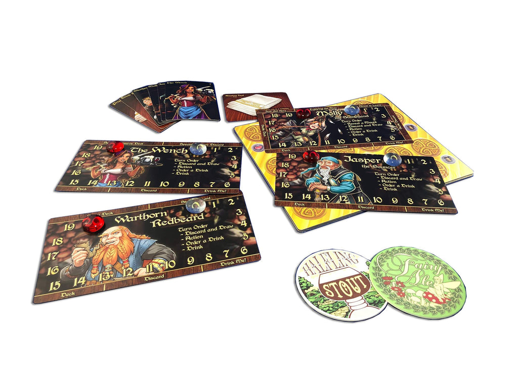Slugfest Games Red Dragon Inn 7 ale mug art supports immersive drinking and betting moments.
