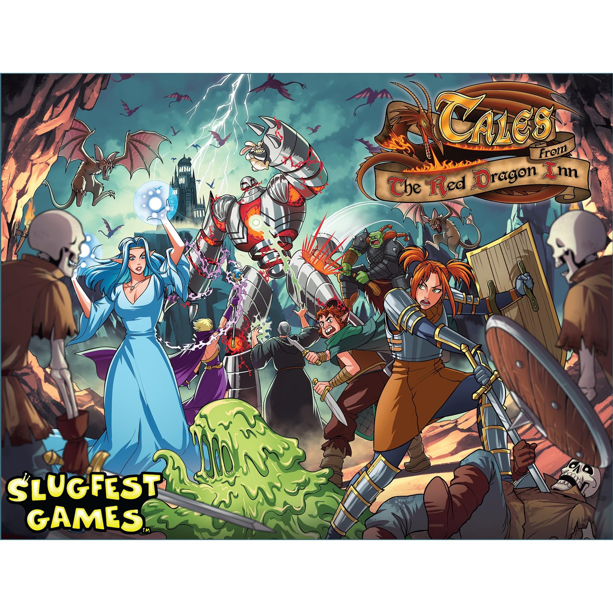 SlugFest Games Tales from the Red Dragon Inn play area for tavern-style sessions