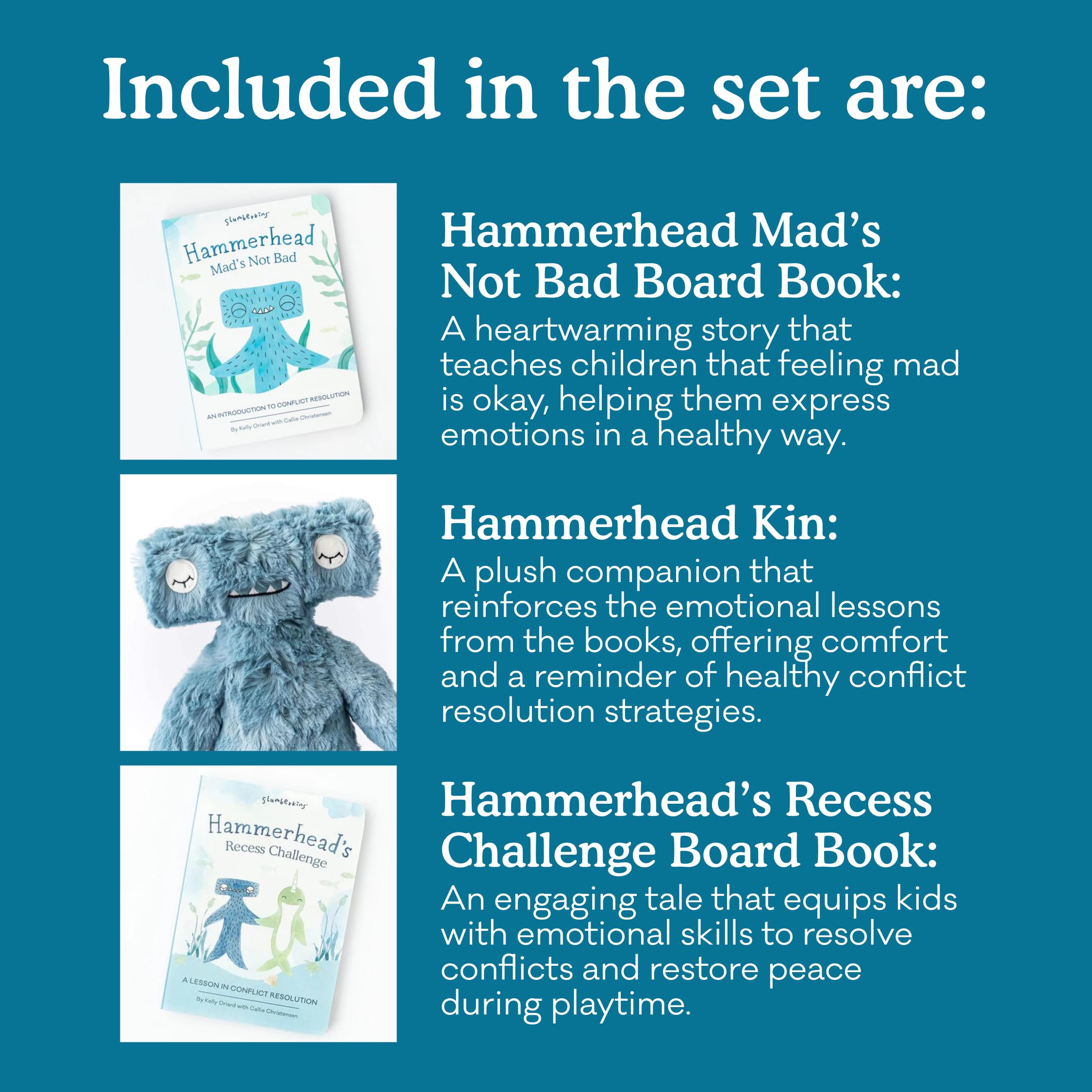 Slumberkins Board Book 1 front cover, colorful illustrations support social-emotional learning.