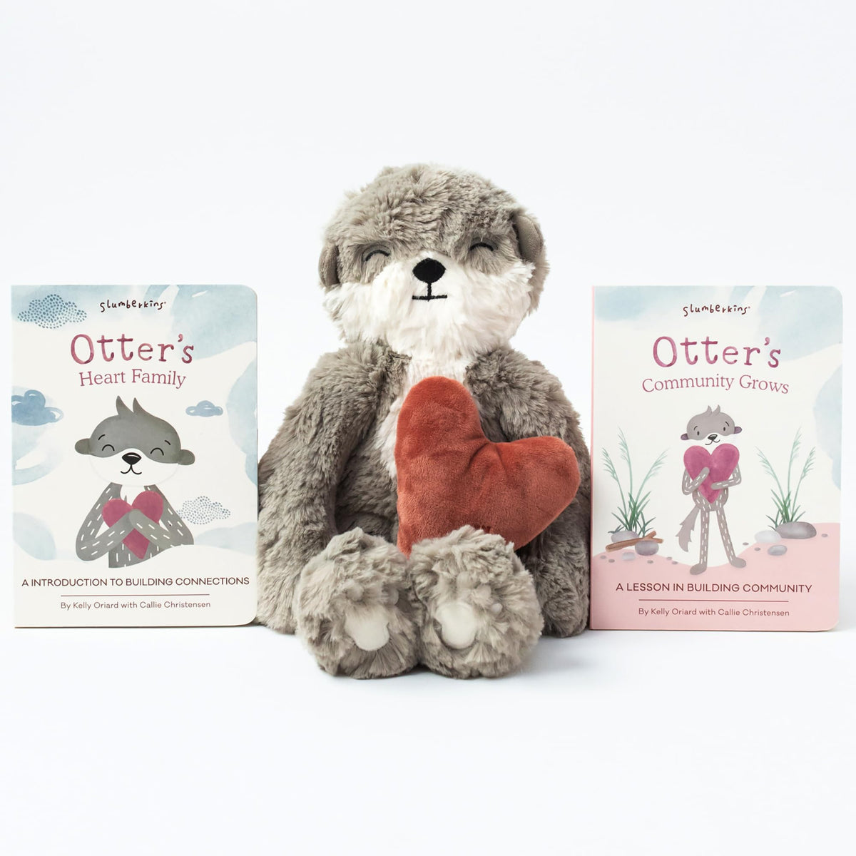 Slumberkins Otter Kin plush cuddling for bonding moments