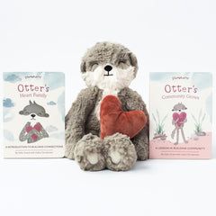 Slumberkins Otter Kin plush cuddling for bonding moments
