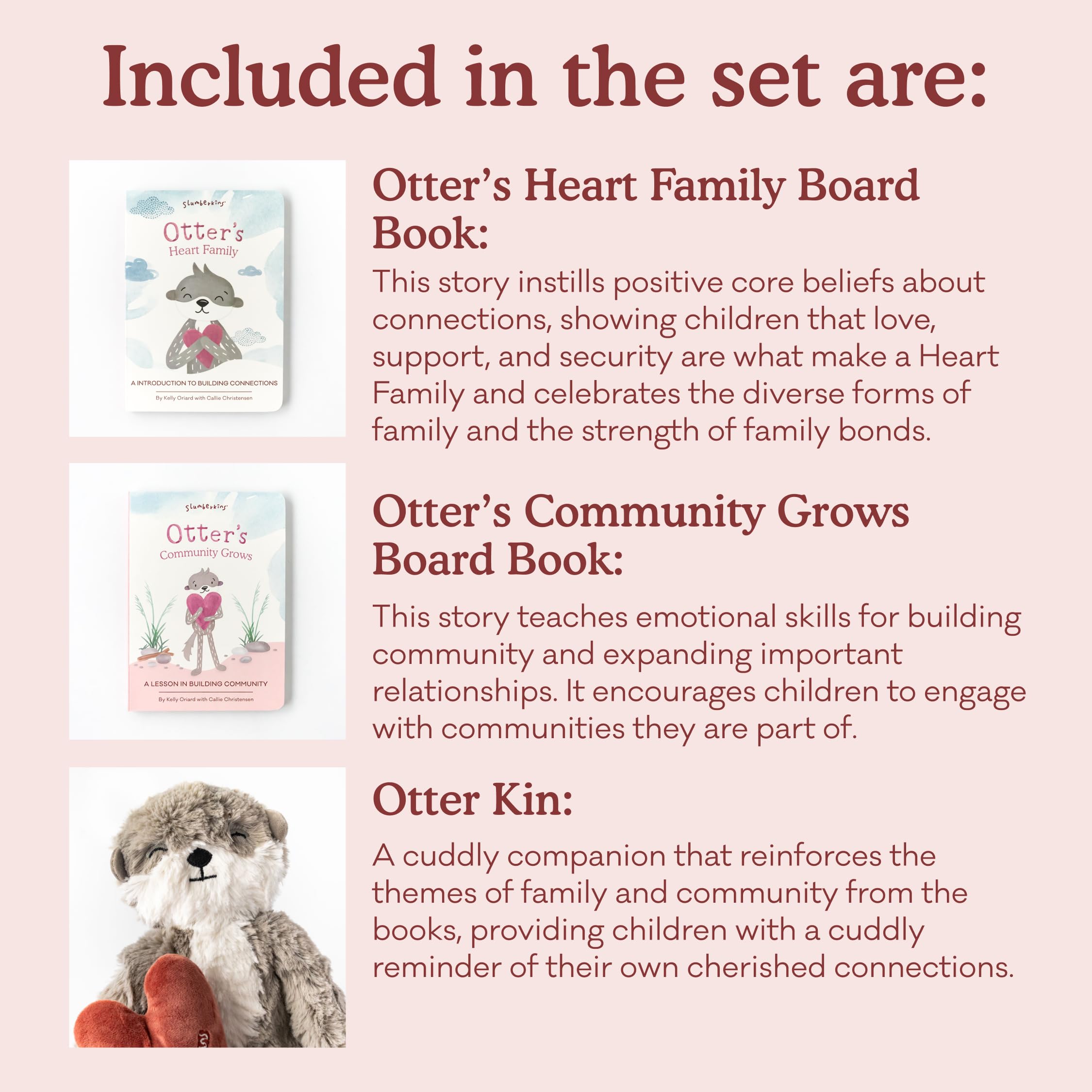 Otter Kin plush in soft minky fabric inspires cozy moments at home