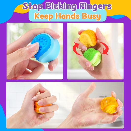 Small Fish sensory ball handheld quiet design aids concentration during study or work.