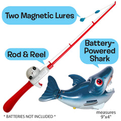 Small World Toys magnetic fishing game two magnetic lures for added catching challenge