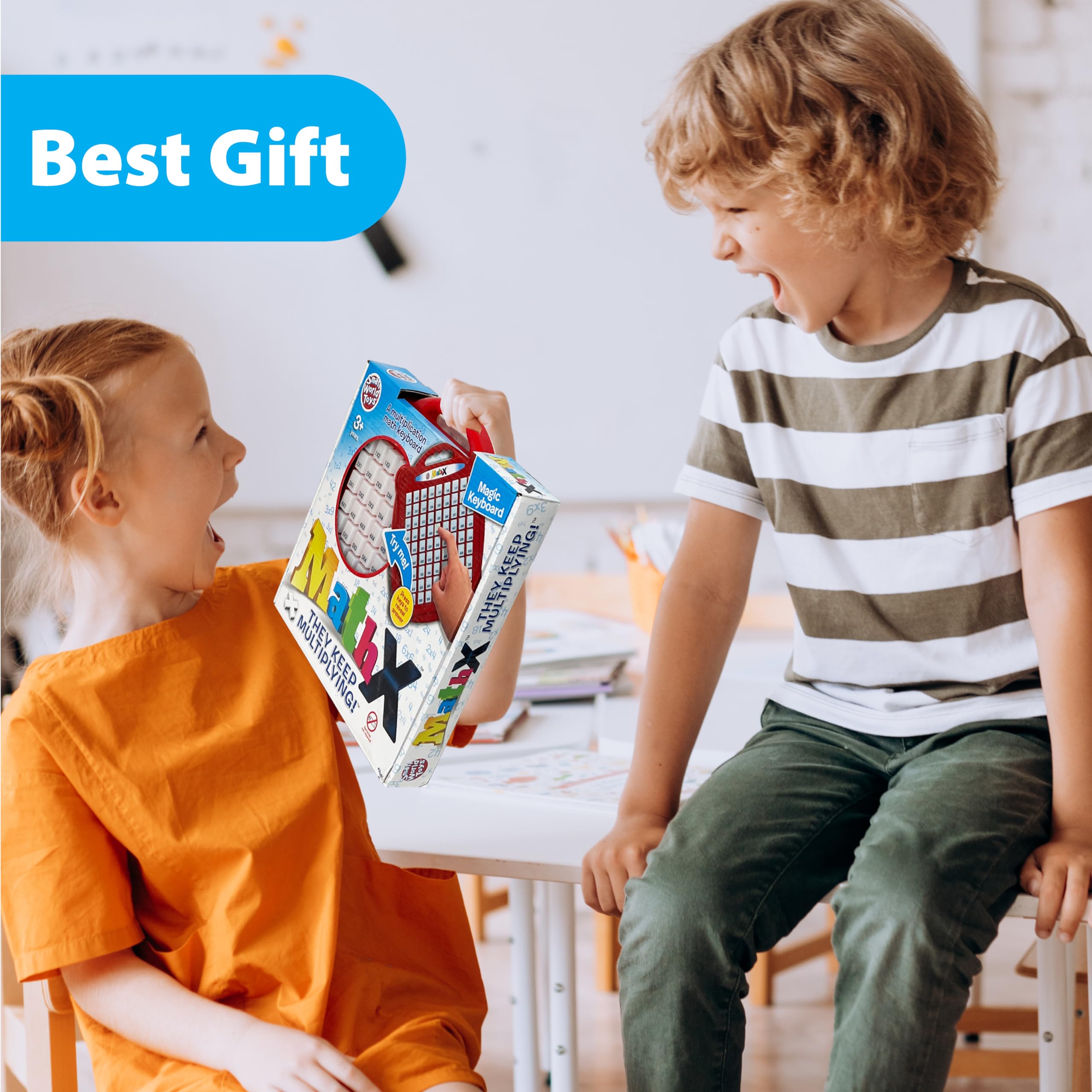 Small World Toys Multiplication Machine versatile for classroom or home math play.