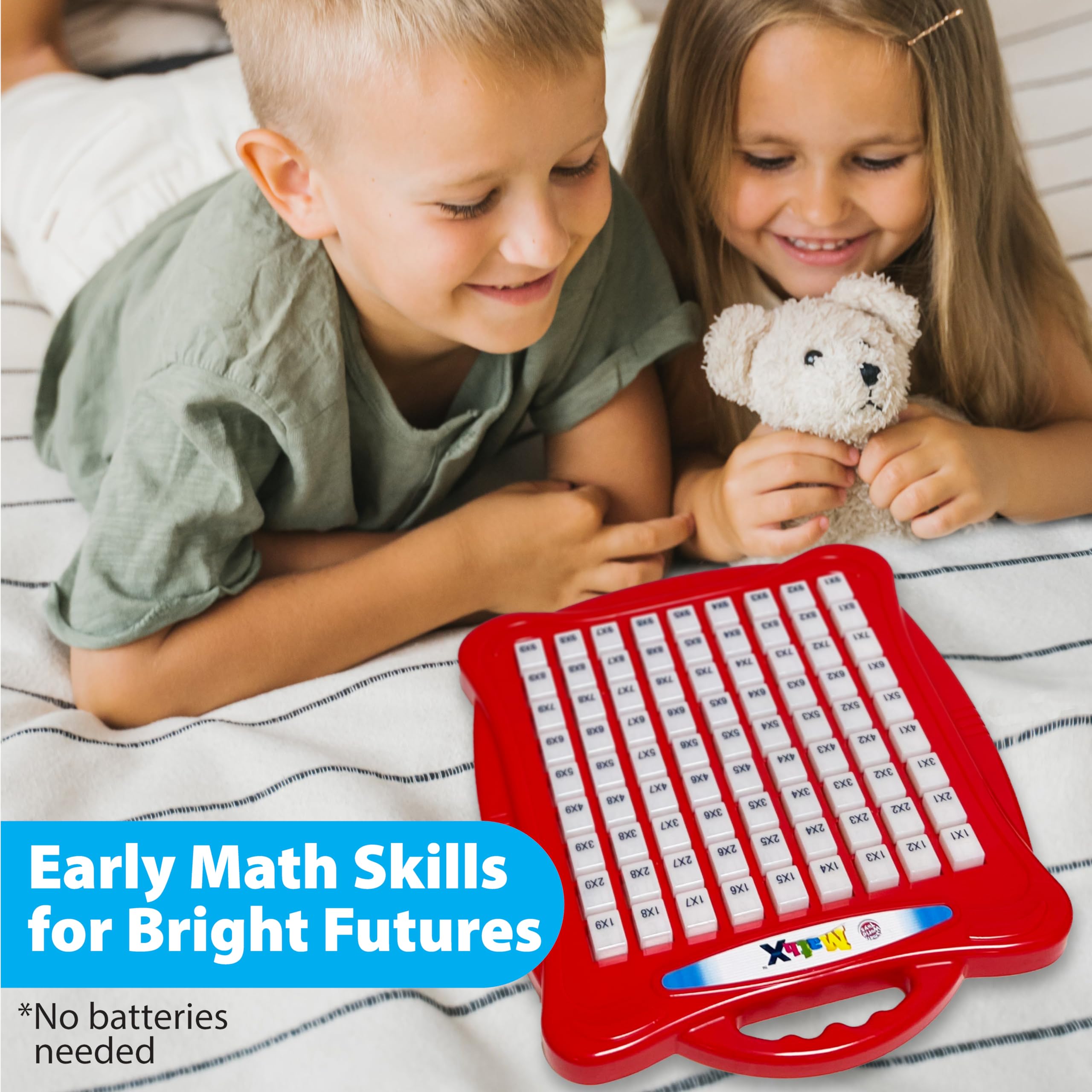 Small World Toys Multiplication Machine kid-friendly push keys spark early math curiosity.