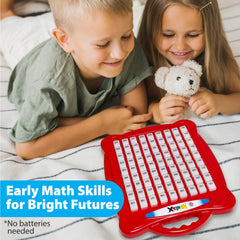 Small World Toys Multiplication Machine kid-friendly push keys spark early math curiosity.