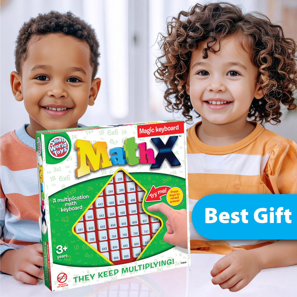 Small World Toys no batteries required—no moving parts, ideal for screen-free math practice.
