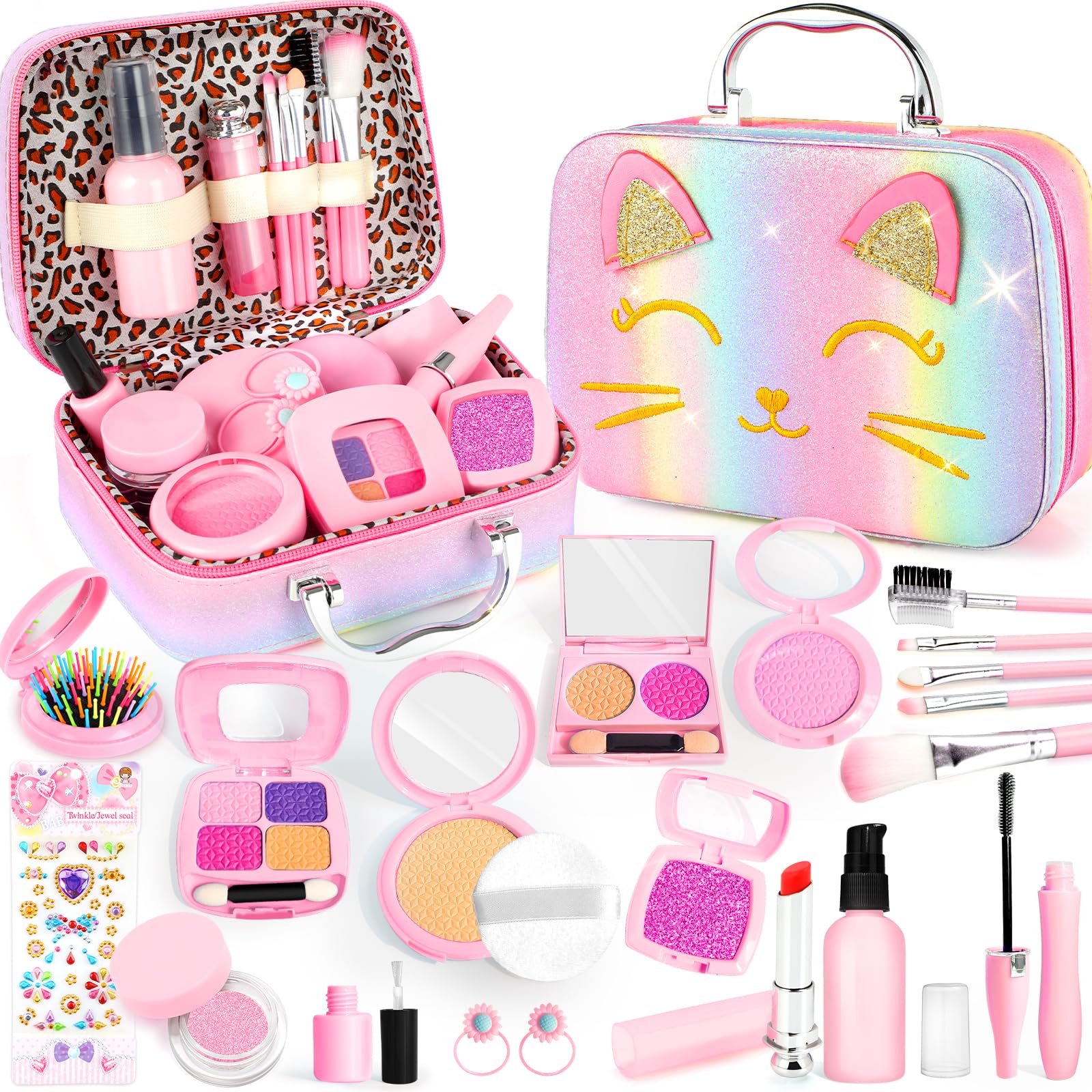 Smallzi pretend makeup case keeps toy cosmetics organized for playtime