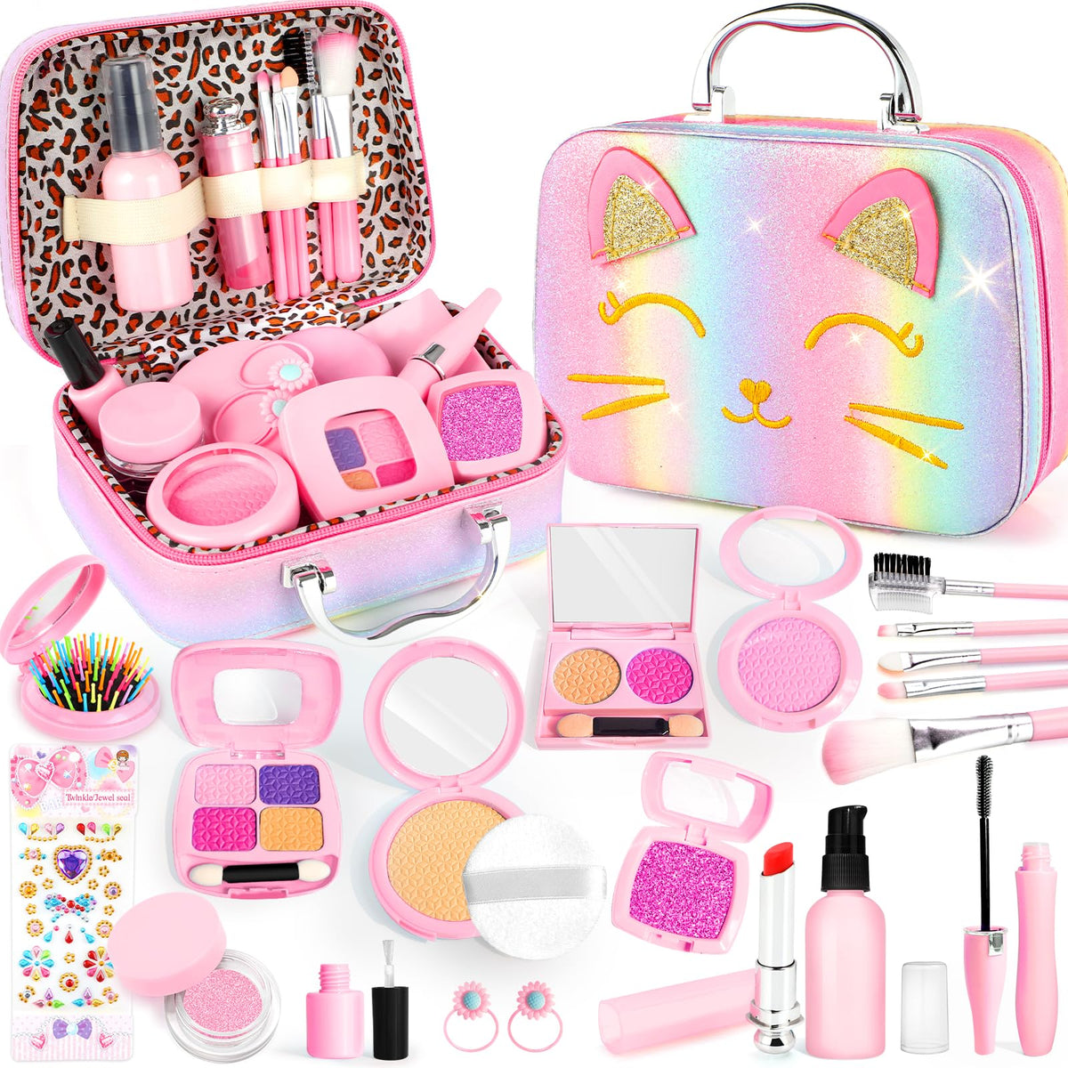 Smallzi pretend makeup case keeps toy cosmetics organized for playtime
