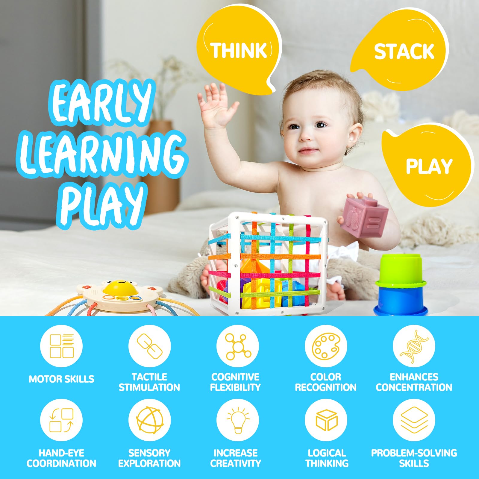 Smallzi toddler sensory bin invites color, shapes, and discovery