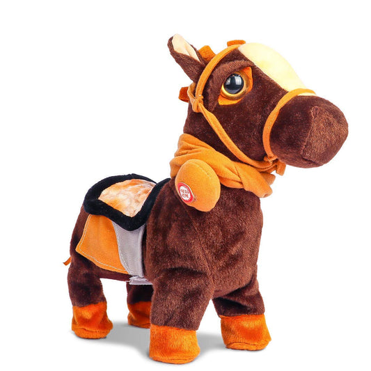Smalody plush pony walking action for kids