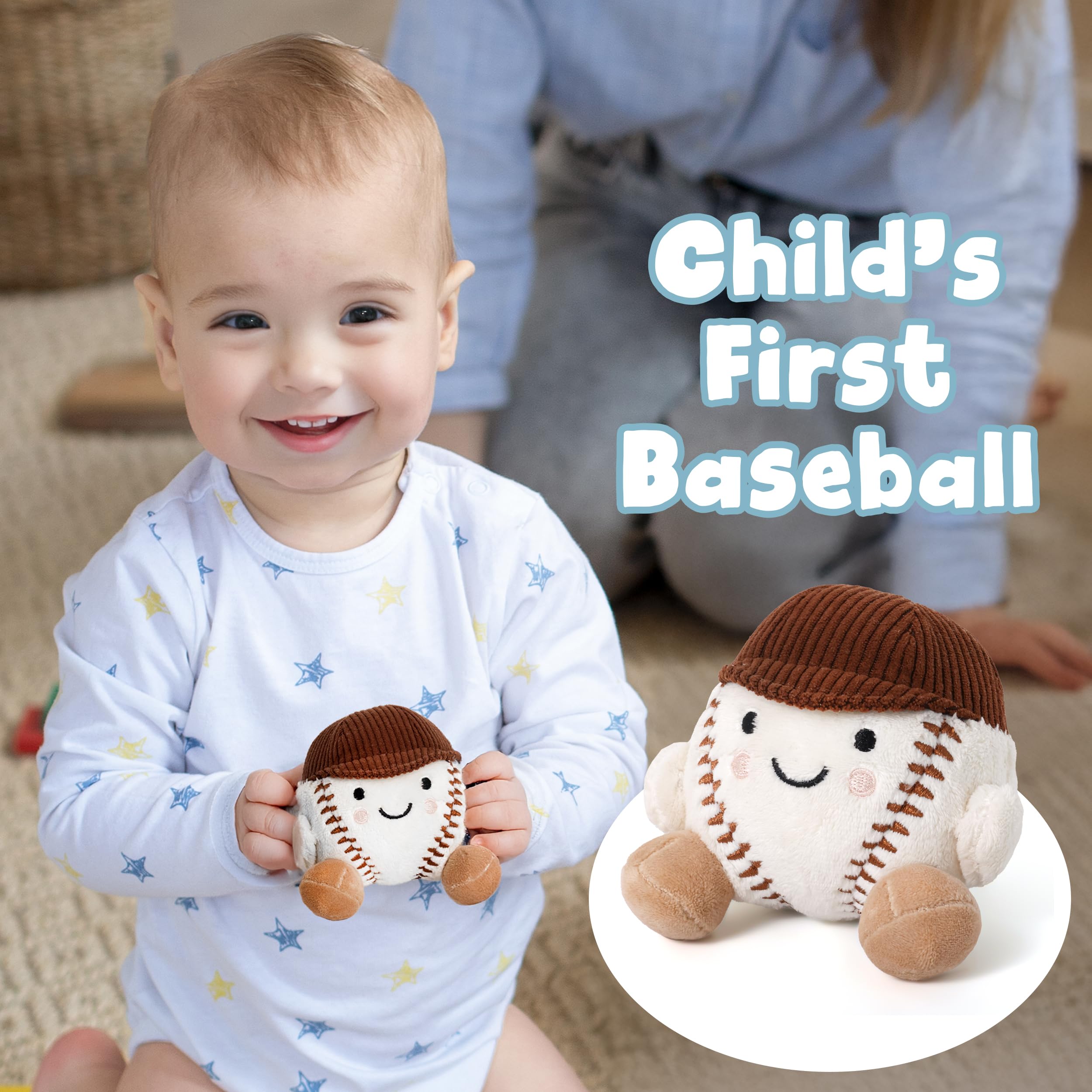 Smart and Sporty baseball baby shower gift combines fun with keepsake