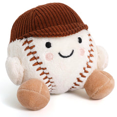 Smart and Sporty baseball stuffed animal for baby's cozy playtime