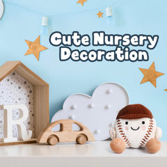 Smart and Sporty baseball plush suits boys and girls for playful moments