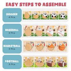Smart and Sporty football puzzle for fine motor skills development