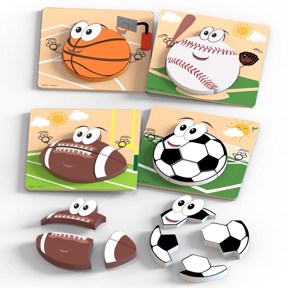 Smart and Sporty soccer puzzle set for toddlers supporting hand-eye coordination