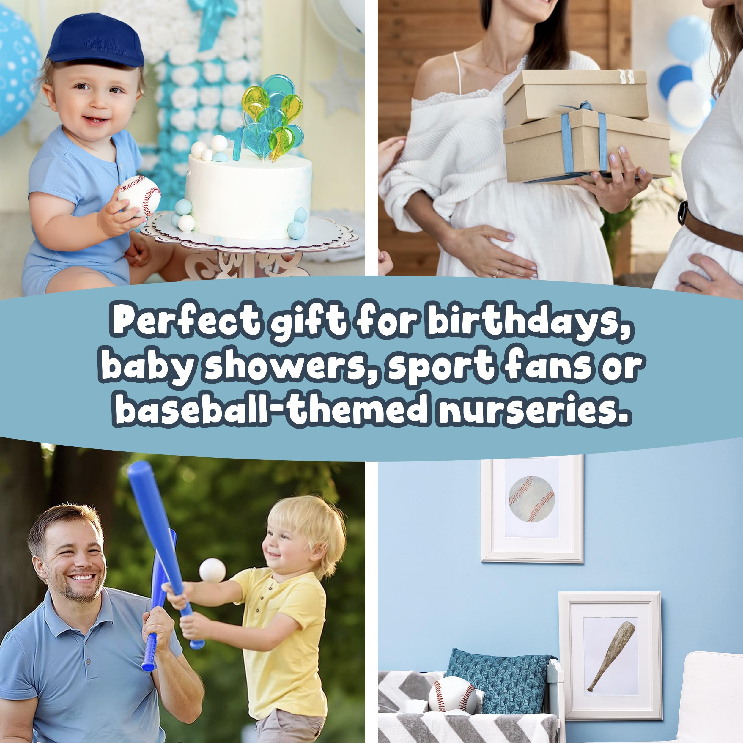 Smart and Sporty soft-textured baseball toy invites tactile exploration