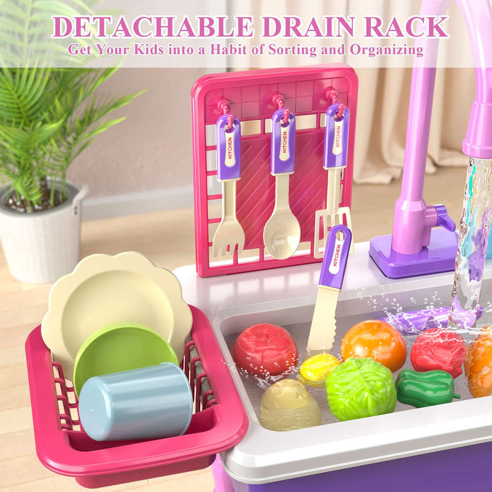 SmartChef removable dish rack to encourage tidy playtime