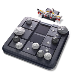 SmartGames Asteroid Escape lid and storage keep puzzle setup secure during travel