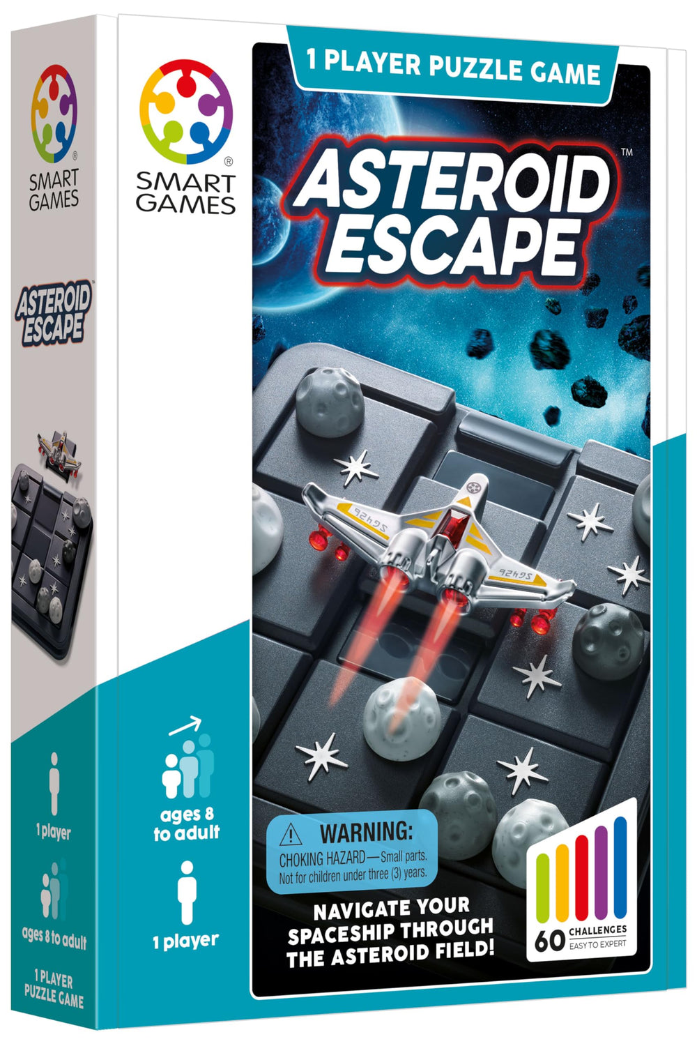 SmartGames Asteroid Escape spaceship piece ready for imaginative space exploration