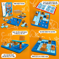 SmartGames Cats & Boxes premium components—durable and long-lasting for many sessions.