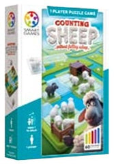 SmartGames Counting Sheep challenge cards show 60 tasks.