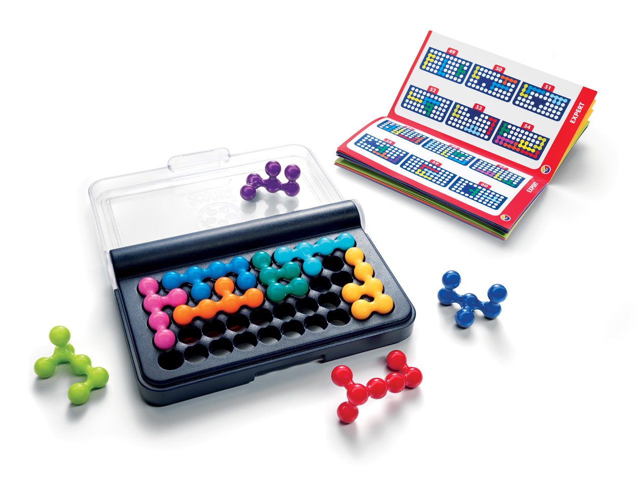 Ages 6 to adult range shown with easy to expert challenges in the SmartGames bundle.