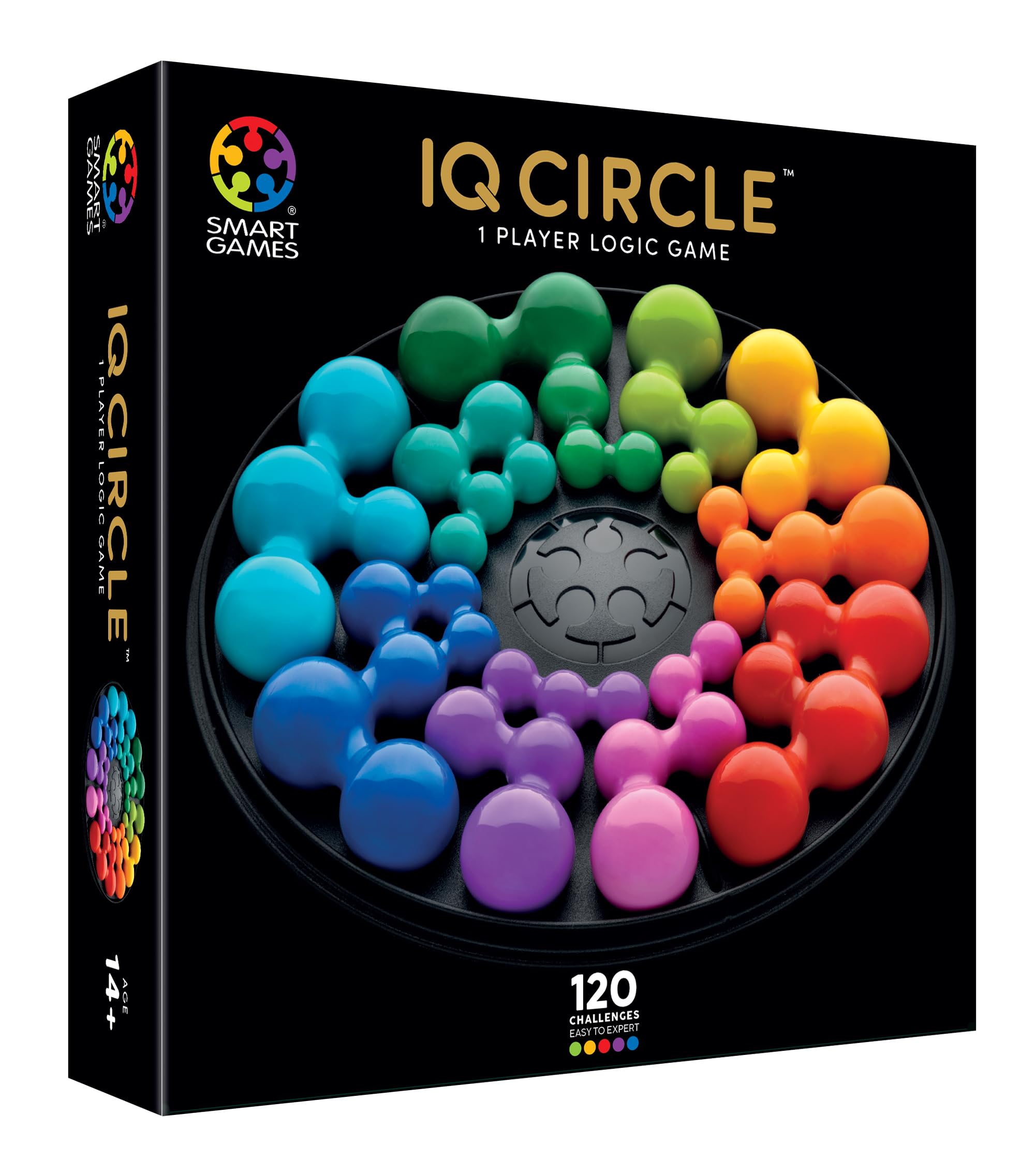 SmartGames IQ Deluxe Circle design with circular puzzle layout for focused thinking