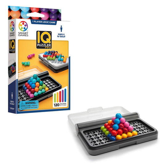 SmartGames IQ Puzzler Pro travel case closed for easy portability.