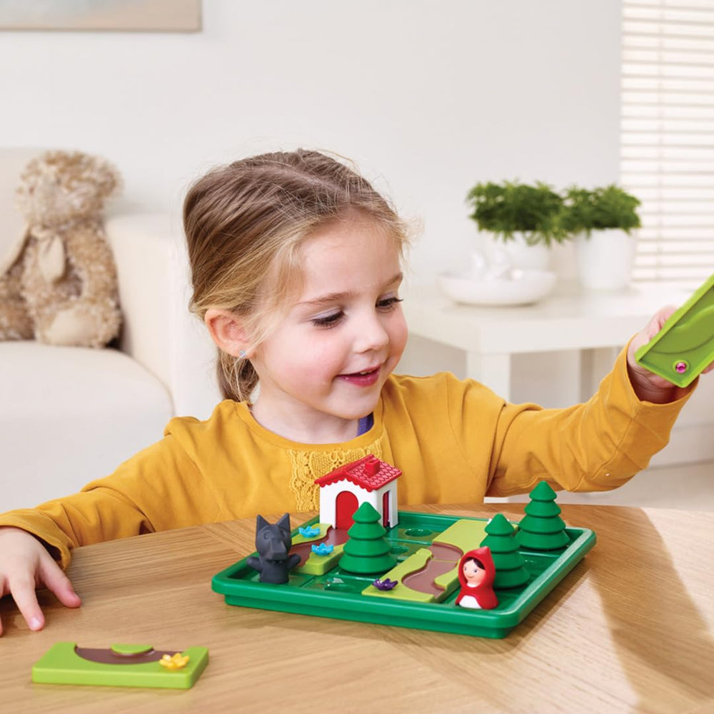 SmartGames Little Red Riding Hood forest route puzzle in action
