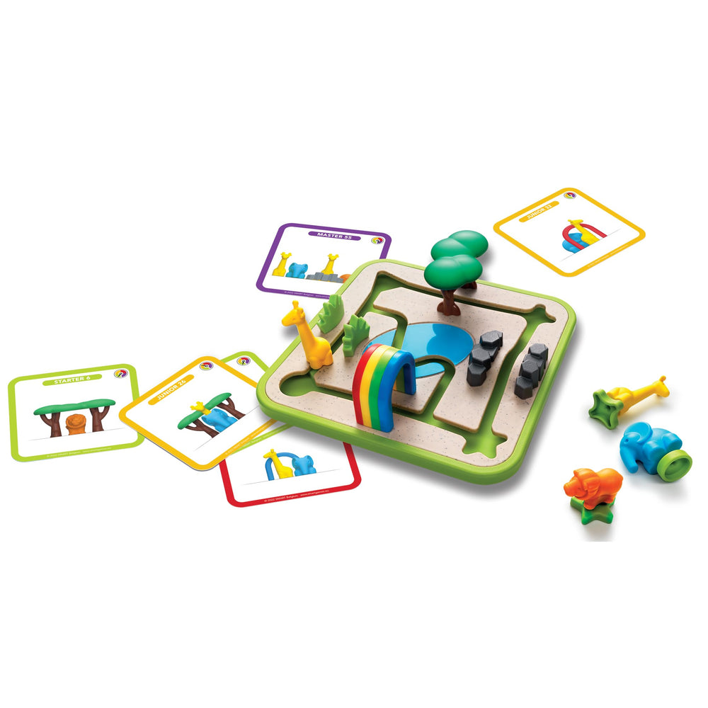 SmartGames Safari Park Jr durable pieces withstand daily preschool use and travel.