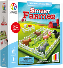 SmartGames Smart Farmer challenge booklet guides learners through solutions.