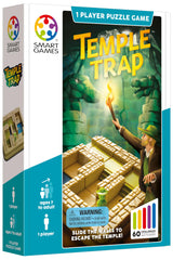 SmartGames Temple Trap sliding tiles moving through the maze for spatial reasoning