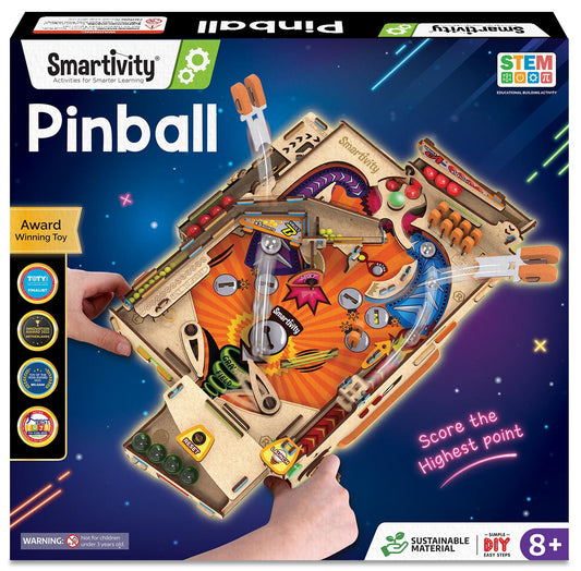 Smartivity DIY Pinball Machine assembly promotes hands-on STEM learning.