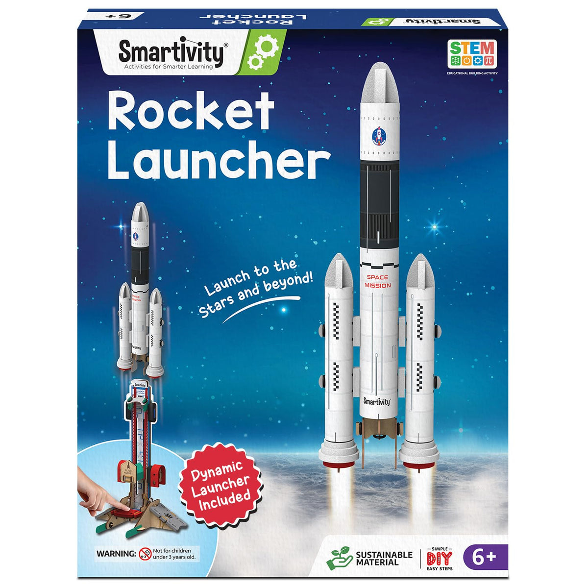 Smartivity DIY rocket launcher assembly demonstrates hands-on STEM building and curiosity.