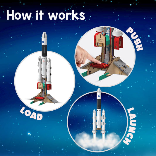 Smartivity DIY rocket launcher flight shows physics in action and imaginative play.