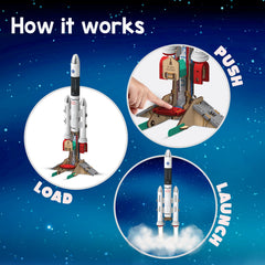 Smartivity DIY rocket launcher flight shows physics in action and imaginative play.