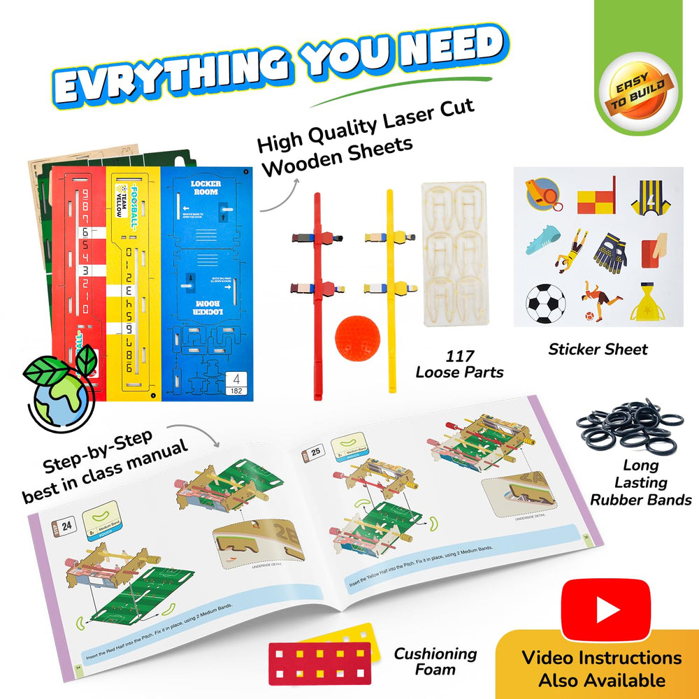 Smartivity Foosball Table supports STEM learning through hands-on play and problem-solving.