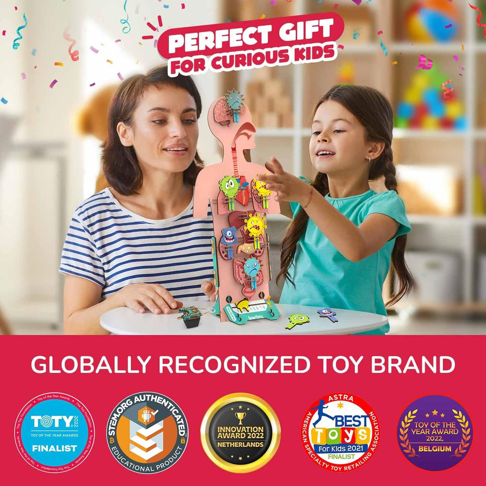 Smartivity replacement parts ensure ongoing play with the body model