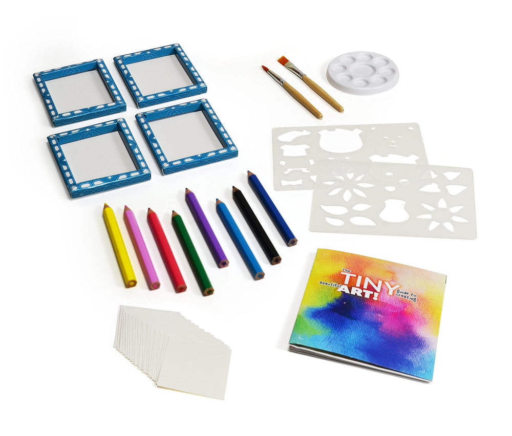 SmartLab Tiny Art gold metallic paint adds shiny accents to tiny scenes