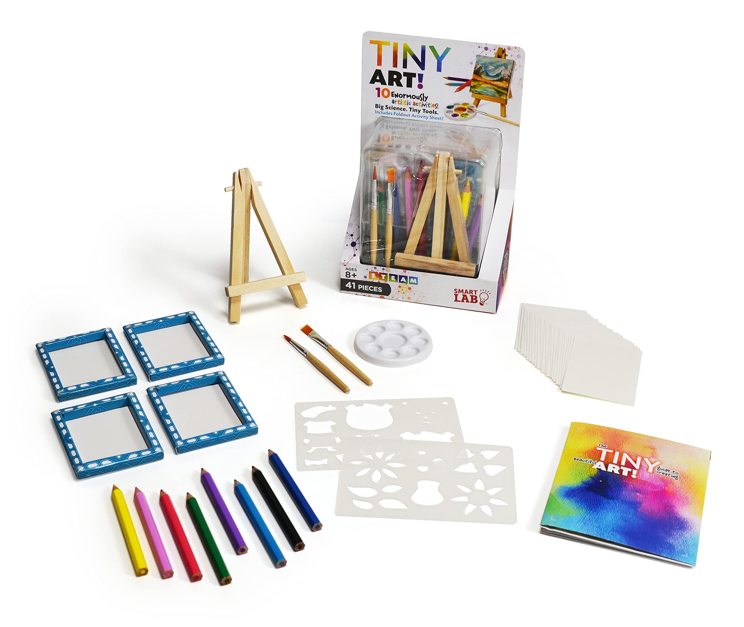 SmartLab Tiny Art round brush delivering smooth strokes on mini paper