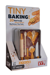 SMARTLAB tiny baking set in a compact storage tin for easy portability and at-home play